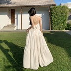 Sexy Sommerkleid, Strandlangkleid, französischer Stil