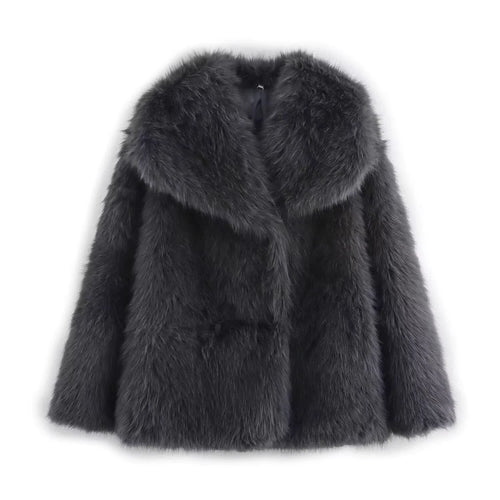 MILA – Short Faux Fur Coat