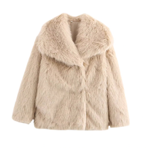 MILA – Short Faux Fur Coat