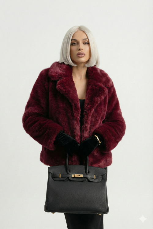 MILA – Short Faux Fur Coat