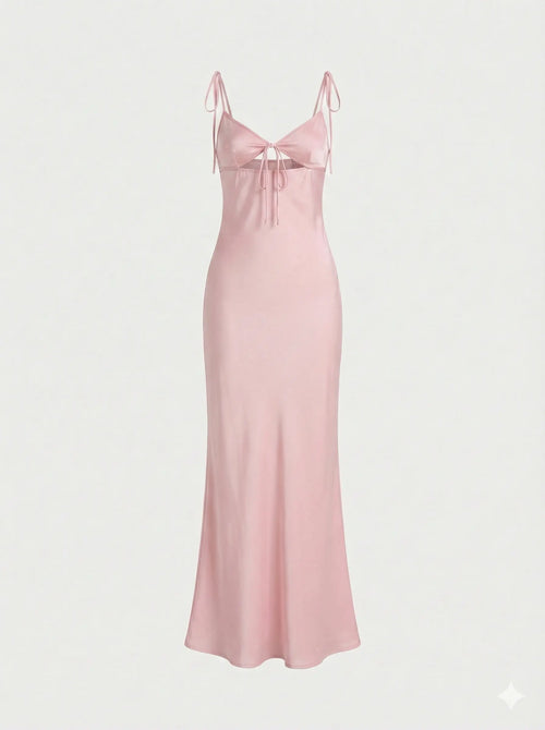 Pink Satin Dress