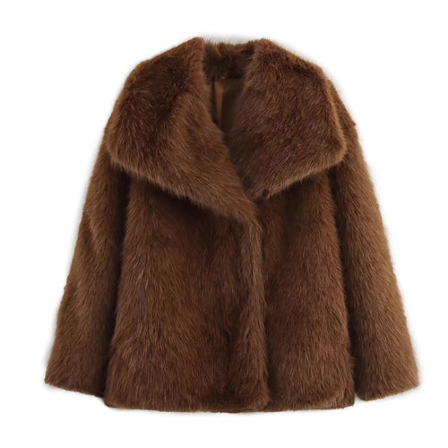MILA – Short Faux Fur Coat